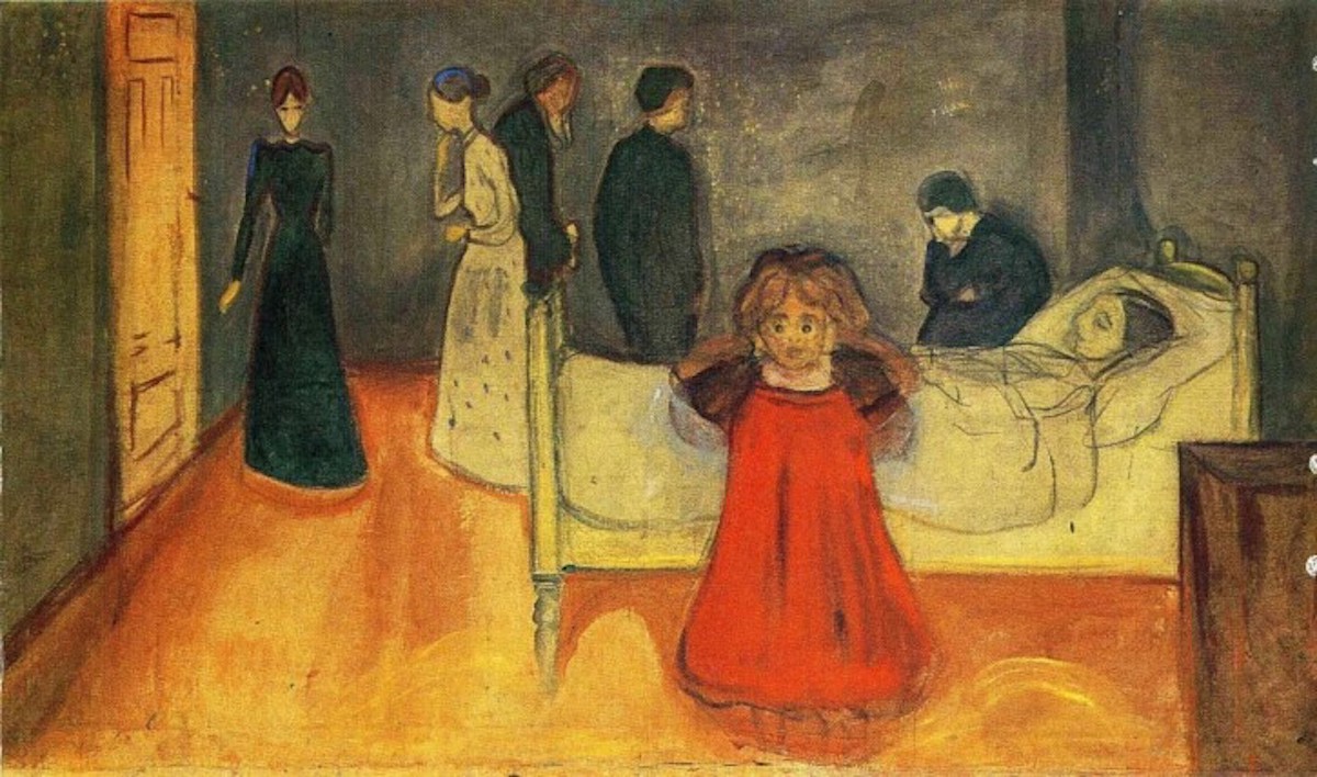 La madre morta e la bambina, dipinto di Edvard Munch